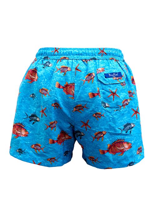 costume sartoriale con stampa scorfani Blue Real Capri | OSCORFANAZZURRO